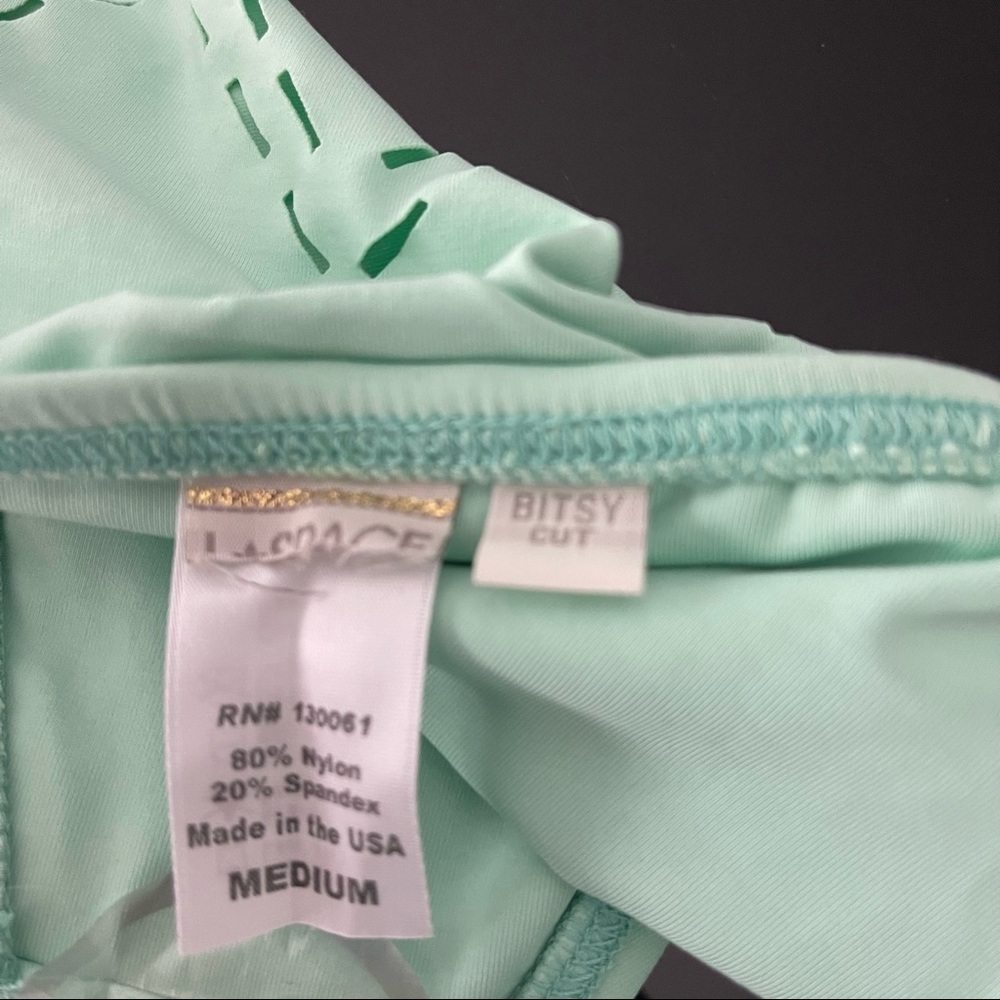 L*Space Women’s Green Skirt Bikini Bottom - Picture 9 of 9